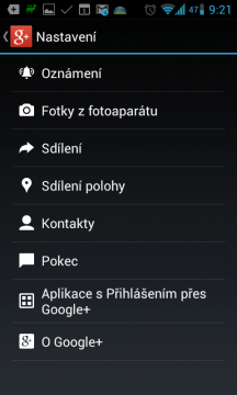 Google+: nastavení zálohování fotografií