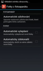 Google+: nastavení zálohování fotografií
