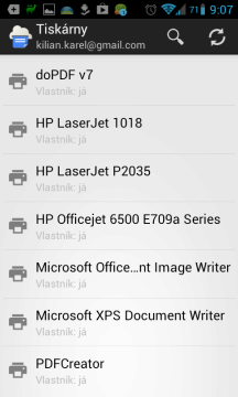 Vyberte tiskárnu