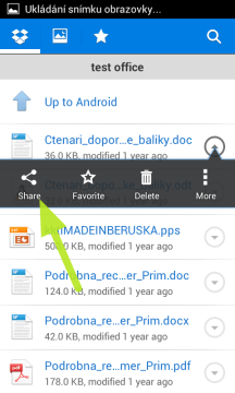 Požadovaný dokument nebo text budeme sdílet