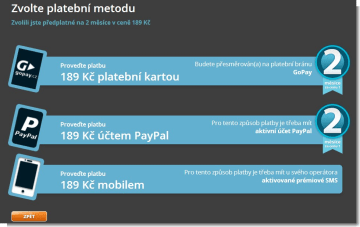 Předplatné - Voyo.cz – Videoportál s jedinečnou nabídkou filmů a seriálů (1)