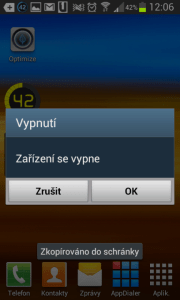 Vypněte telefon