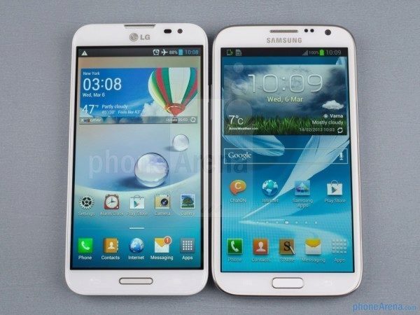 Podoba s přístrojem Samsung Galaxy Note II je více než patrná
