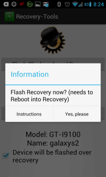 Instalace custom recovery