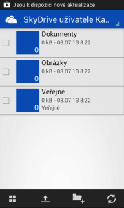 SkyDrive: správa souborů v cloudu