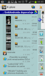 X-plore File Manager: správa souborů v cloudu