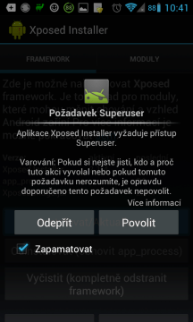 Udělili jsme práva roota