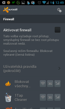 Antivirus & Anti-Theft: firewall