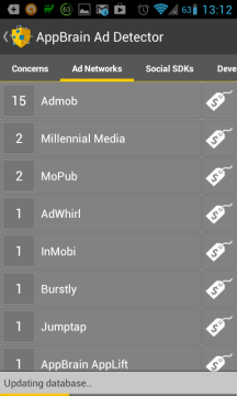 AppBrain Ad Detector: aplikace dle reklamního systému