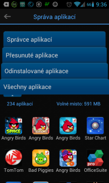 Správa aplikací