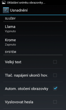 Přístup Krome zapnut