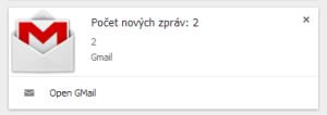 Gmail lze otevřít přímo z notifikací