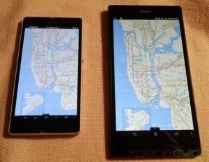 Xperia-Z-Ultra-Vs-Xperia-Z-Maps-layout-645x501