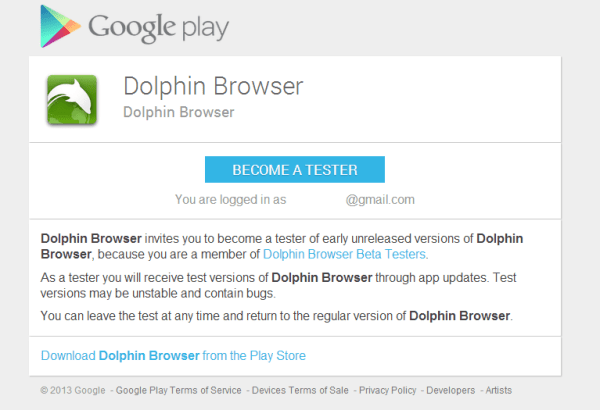 Dolphin Browser Beta