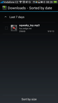 Sekce Downloads