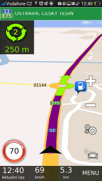 Test s navigací Be-On-Road