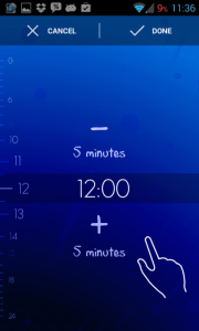 Timely Alarm Clock: nastavení času buzení