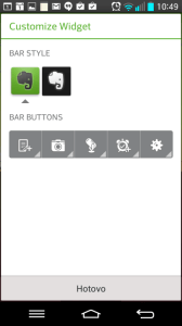 Evernote Widget