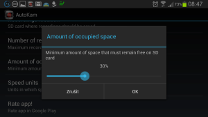 AutoKam: kolik procent místa musí zůstat volných?