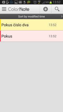 ColorNote Poznámkový blok note