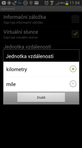 Volba jednotek vzdálenosti