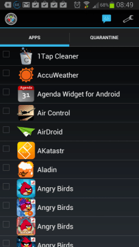 App Quarantine ROOT/FREEZE