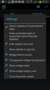 App Quarantine ROOT/FREEZE