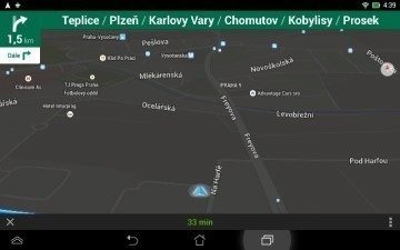 Asus MeMO Pad HD 7 - navigace noční mód