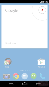 Hlasové zadávání v Androidu 4.4