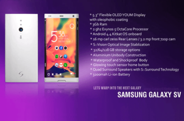 koncept Samsung Galaxy S5 - specifikace