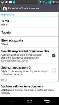 Barevné a grafické provedení systému