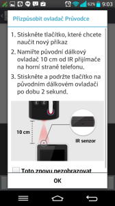 QuickRemote: učení ovladače