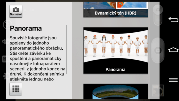 Fotoaparát: režimy