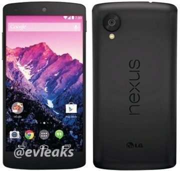 LG Nexus 5 v černé barvě