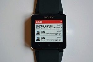 Sony SmartWatch 2 Gmail notifikace