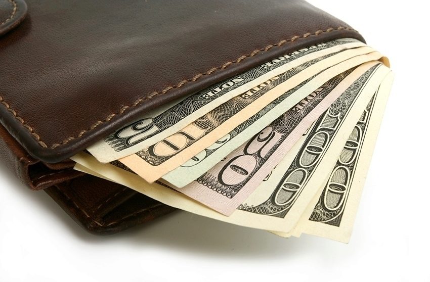 wallet with american money