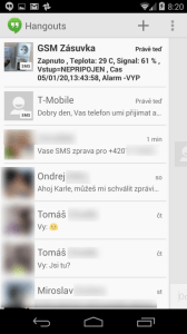 SMS konverzace jsou nyní součástí Hangouts