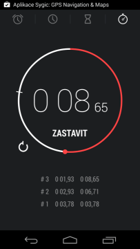Hodiny - stopky s měřením času na kolo