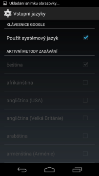 Možnosti nastavení klávesnice