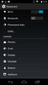V systémovém nastavení je nová položka Plocha