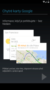 Úvodní konfigurace - Chytré karty Google