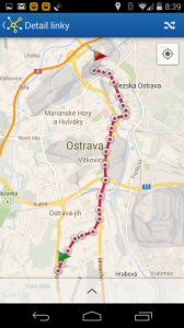 CG Transit: mapa linky