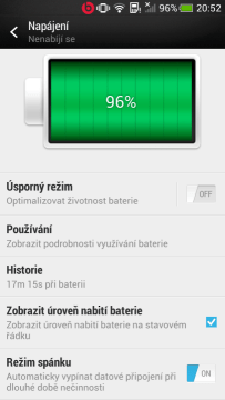 HTC One mini - baterie1