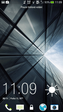 HTC One mini - zamykací obrazovka