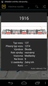 iRIS: podrobnosti o dopravním prostředku