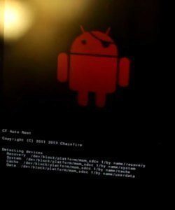 Červené logo Androidu