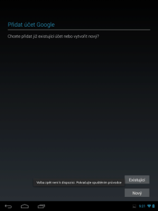 Založení nebo přihlášení k účtu Google