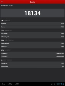 Výsledek v Antutu Benchmark