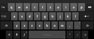 Výchozí systémová klávesnice