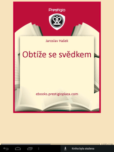 eReader Prestigio: knížka